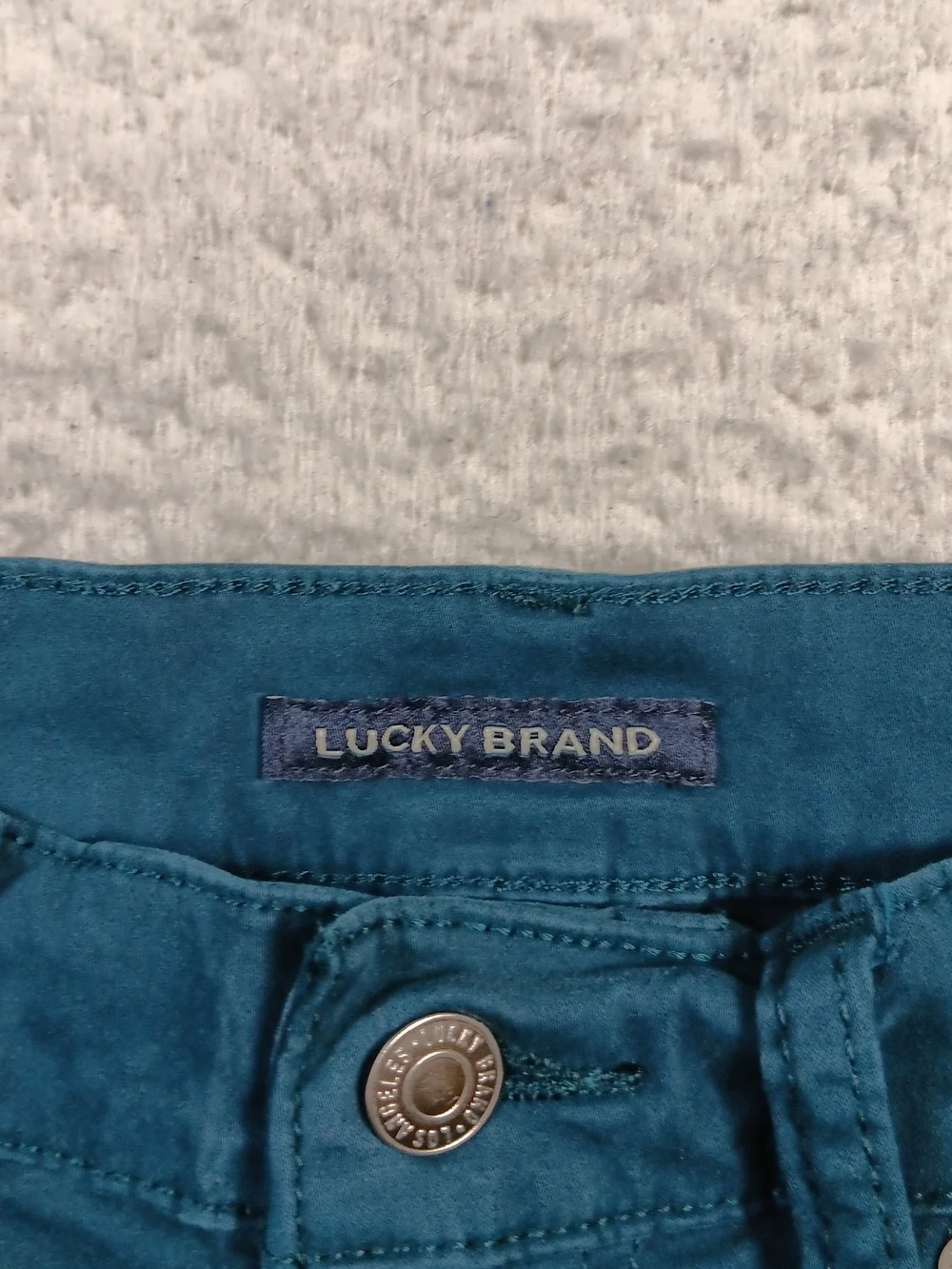 Lucky Brand Jeans Mens 33x30 Green 121 Slim Straight Stretch Casual Hipster